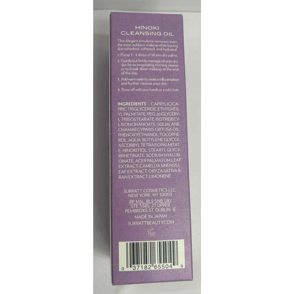 Surratt Beauty Hinoki Cleansing Oil 4.87oz / 144ml $90‎ New in Box
